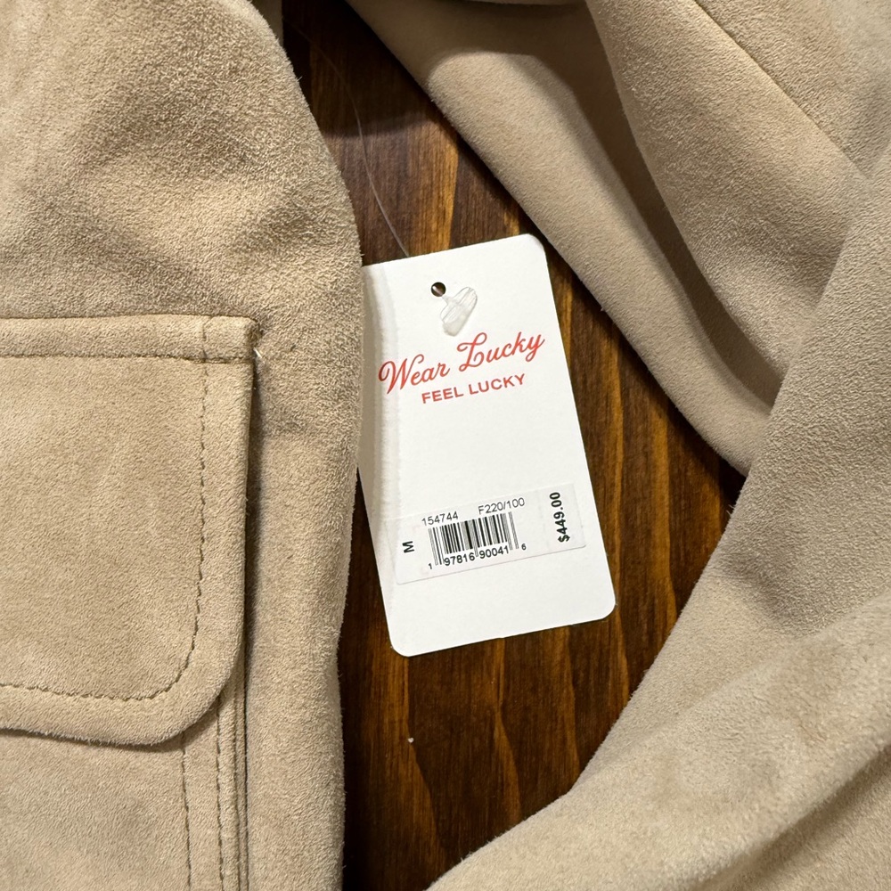 Suede Leather Jacket M - Picture 5 of 8